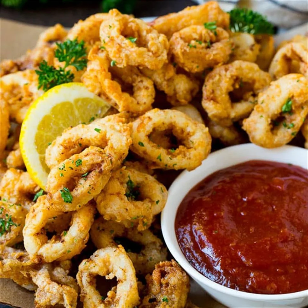Fried calamari appetizer at Roman Pizzeria & Restaurant